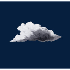 飘在天空的一朵乌云