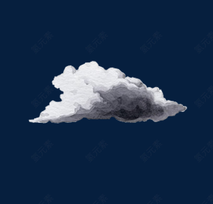 飘在天空的一朵乌云