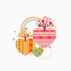 树木花朵装饰图案素材