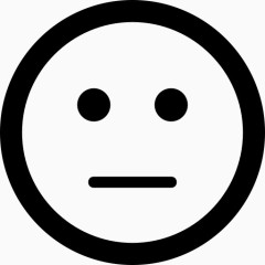 表情符号情感中性笑脸表情符号