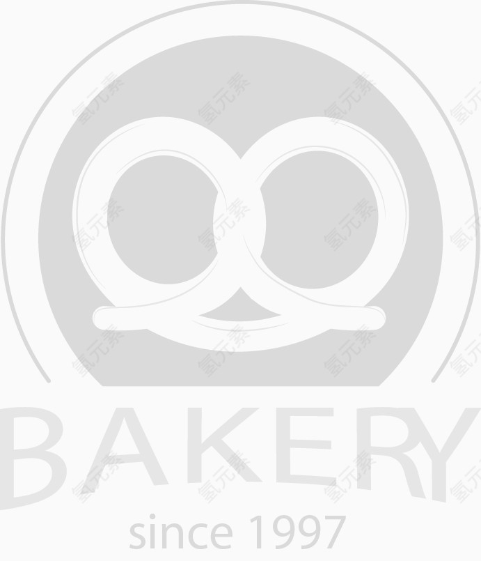 烘培食品标签矢量素材