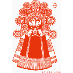 京剧脸谱形象剪纸