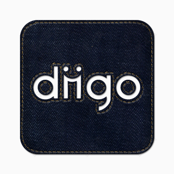 牛仔琼社会Diigo标志广场蓝色牛仔裤社交媒体
