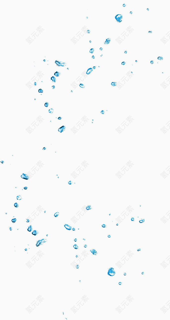 蓝色水滴