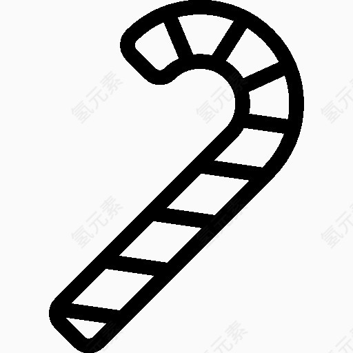 圣诞假期甘蔗图标