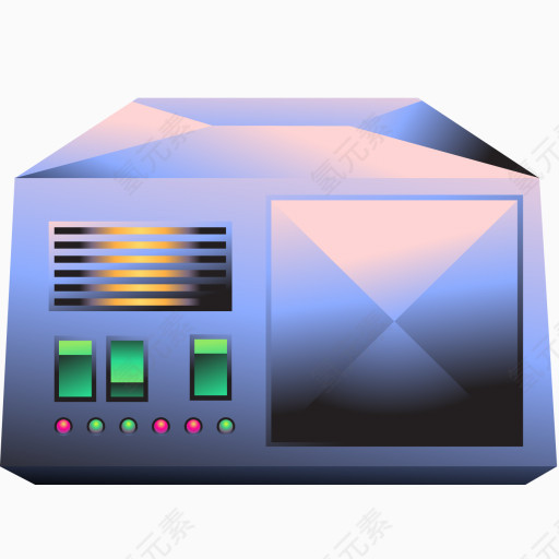 服务器金属图标