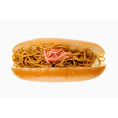 日式炒面面包矢量