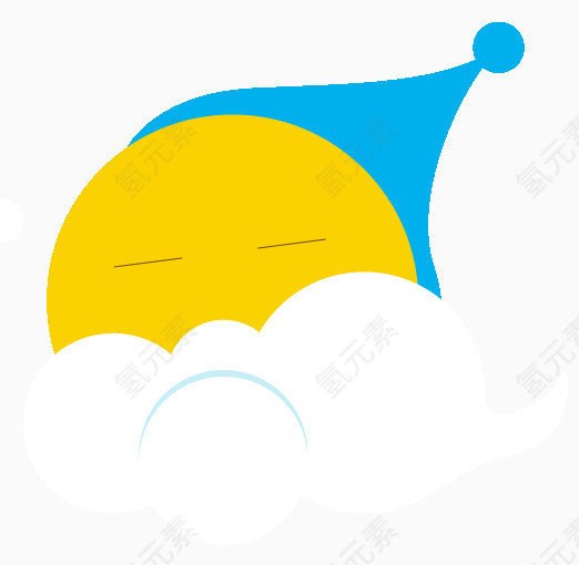 夜空月亮表情