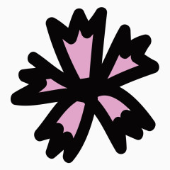 简笔画儿童手绘素材花朵