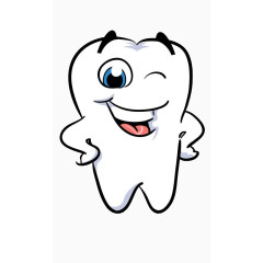 卡通牙齿