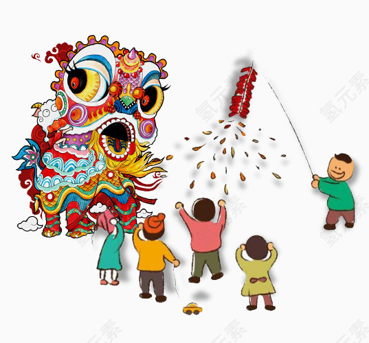 新年舞狮子