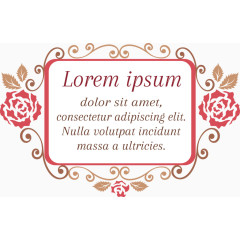 情人节玫瑰花边框