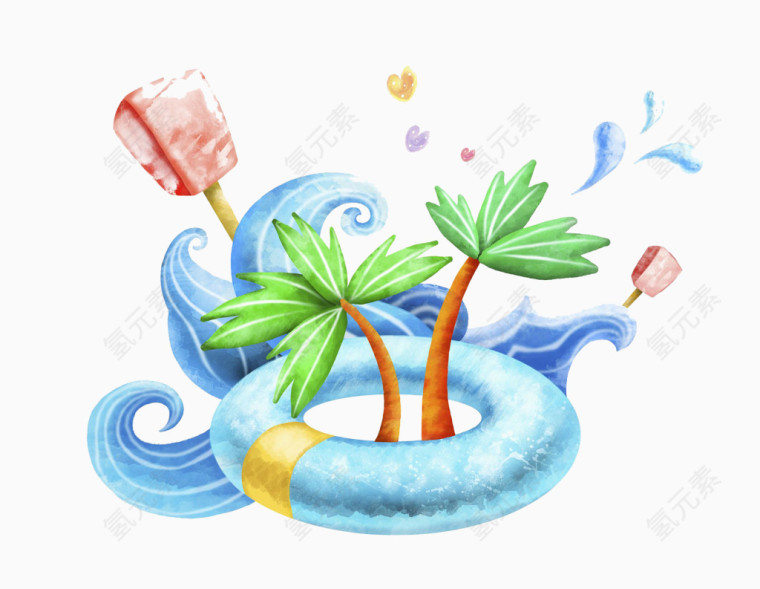游泳圈和树