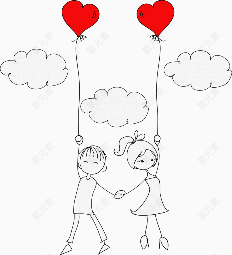 情侣插画