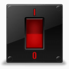 内容提供商黑色红红色图标