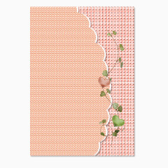 心形装饰粉色信封