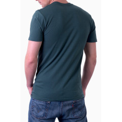 产品实物深绿衣服男模