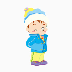 卡通小男孩