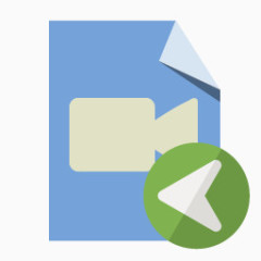 文件类型视频左flat-icons