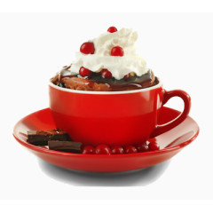 杯子里的冰淇淋