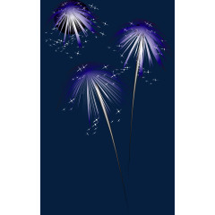 蓝紫色升空烟花