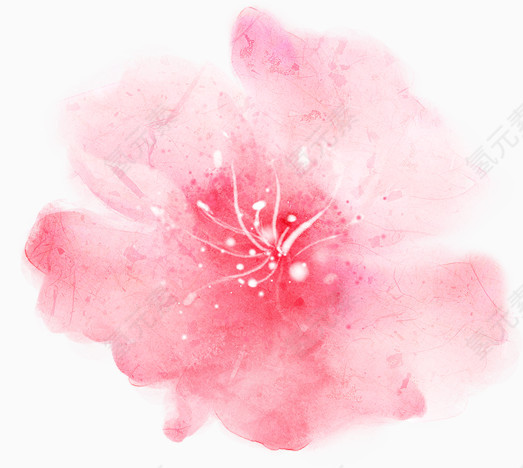 手绘桃花