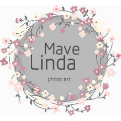 小清新素雅婚礼LOGO花草