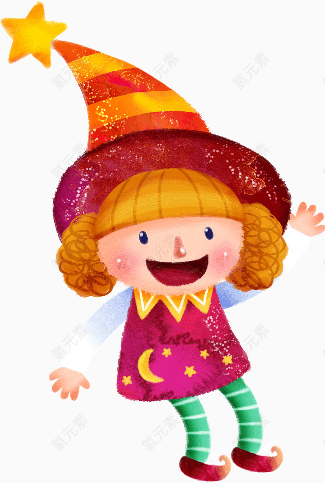 卡通魔法小精灵