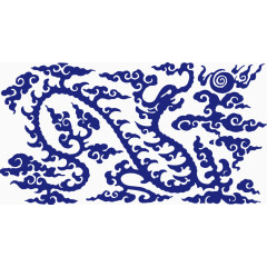 青花瓷花纹龙图腾