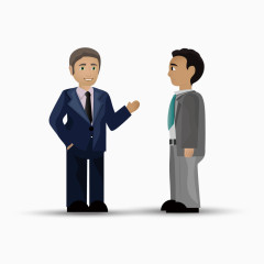卡通商务团队人物