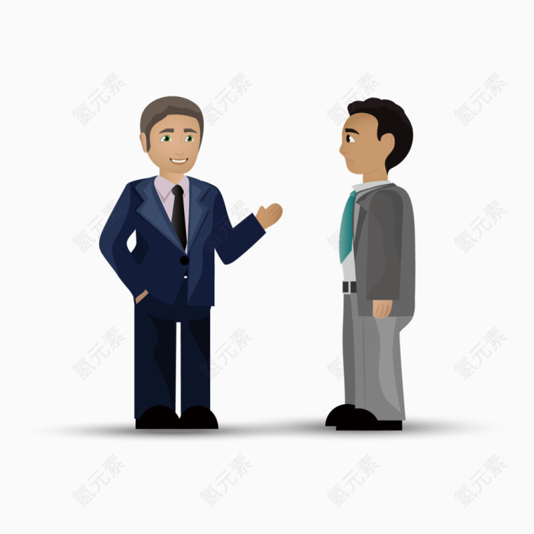 卡通商务团队人物