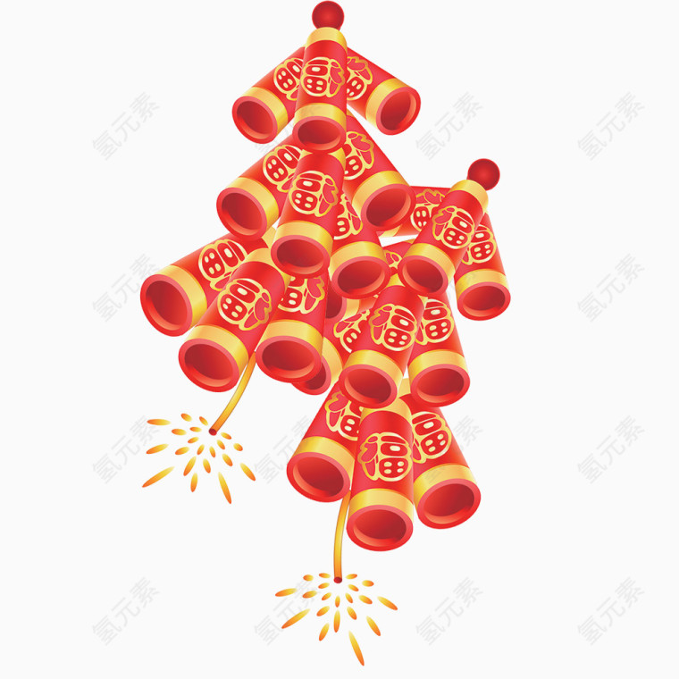 新年福字鞭炮