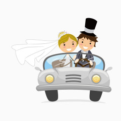 开车的情侣