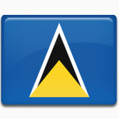 圣卢西亚国旗图标