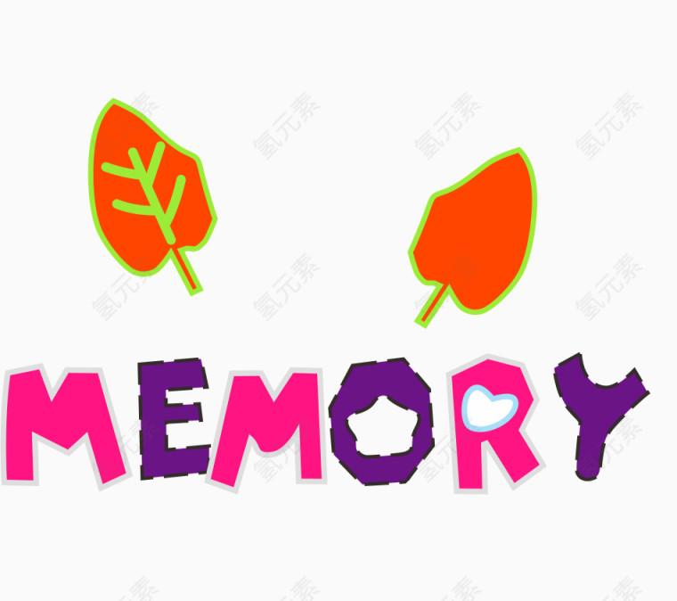 memory树叶印花