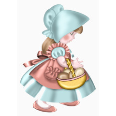 卡通手绘小女孩