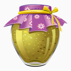 手绘卡通水果汁坛子