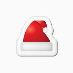 圣诞贴纸帽子图标