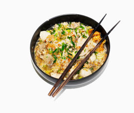 分量足的捞饭