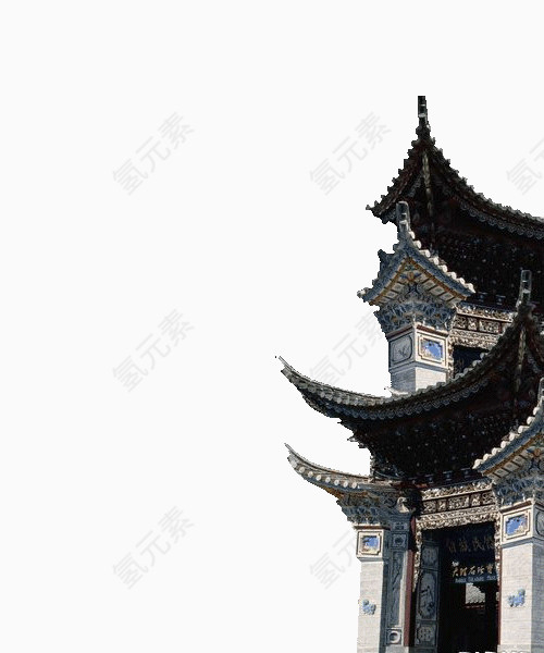 古代屋檐免抠PNG图片素材