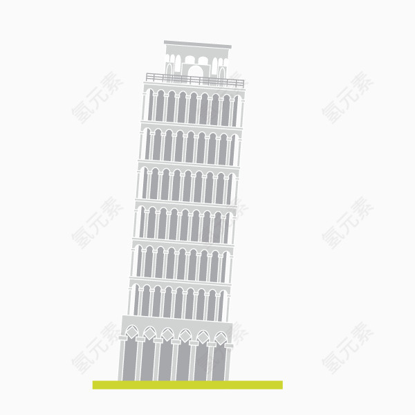 卡通手绘建筑风景