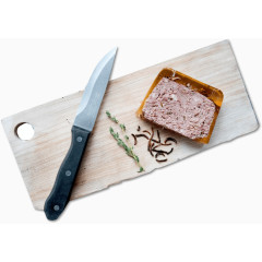 厨房刀和肉