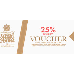 矢量优惠券礼券