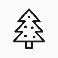 圣诞节圣诞树概述树圣诞图标