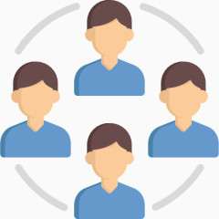 公司团队商务使用免抠图标icon