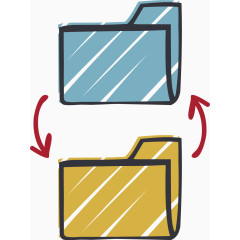 矢量PPT设计文件夹数据图标