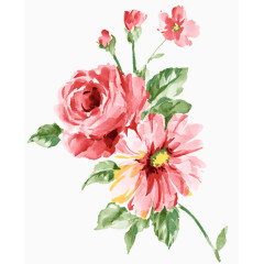 清新唯美水墨牡丹花