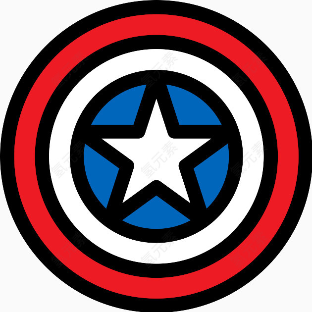 盾Flat-SuperHeroes-Villains-icons