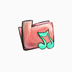 韩国手绘PNG图标卡通文件