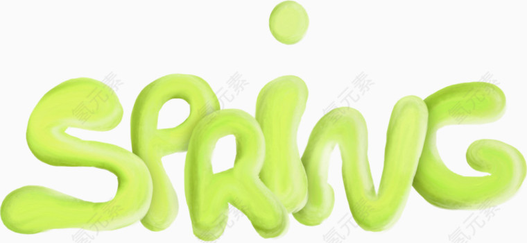 SPRING艺术字